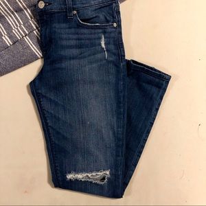 Hudson Medium Wash distressed jeans